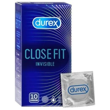 Durex Invisible Close Fit Condom - Pack of 10