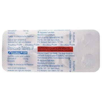 Etoshine 120 mg Tablet - Strip of 10