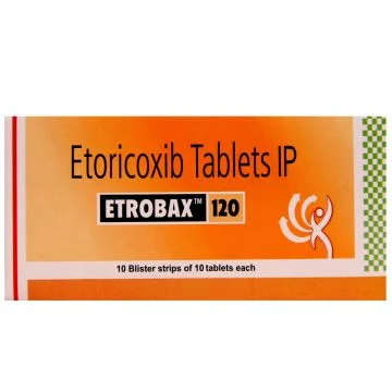 Etrobax 120 mg Tablet - Strip of 10