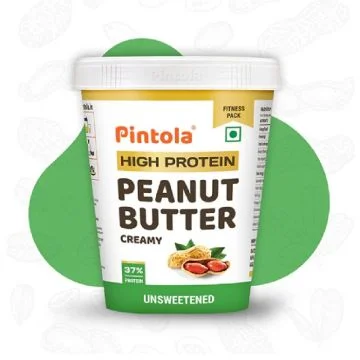 Pintola High Protein Creamy Peanut Butter (Unsweetened) - 510g
