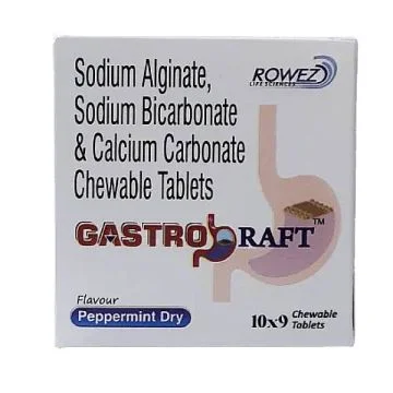 Gastro Raft Chewable Tablet Peppermint Dry Flavour - Strip of 9