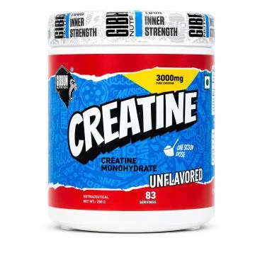 Gibbon Nutrition Creatine Monohydrate 3000mg Powder - 100g