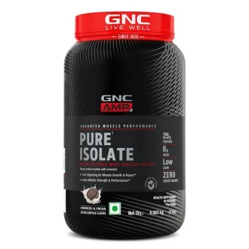 GNC AMP Advanced Muscle Performance Pure Isolate (Cookies & Cream) - 907g