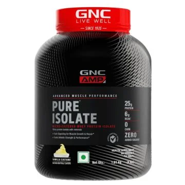 GNC AMP Advanced Muscle Performance Pure Isolate (Vanilla Custard) - 1.81kg