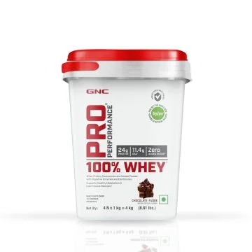 GNC Pro Performance 100% Whey (Chocolate Fudge) - 4kg