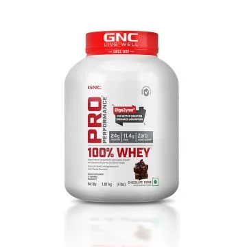 GNC Pro Performance 100% Whey Protein (Chocolate Fudge) - 1.81kg