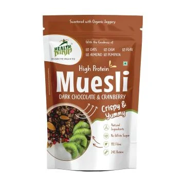 Health Ninja Crispy & Yummy Muesli  (Dark Chocolate) - 900g