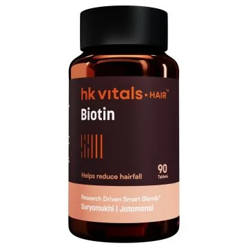 HK Vitals Biotin Tablets - Bottle of 90