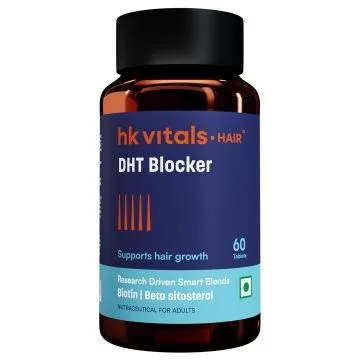 HK Vitals DHT Blocker Biotin Tablets - Bottle of 60