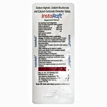 Instaraft Chewable Tablet Peppermint Flavor - Strip of 10