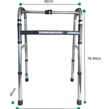 Karma (WK-60) Silver Aluminum Walker for Personal Use