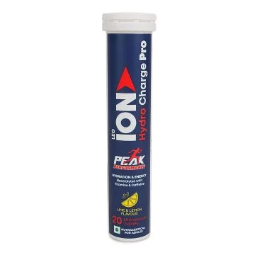 LEO ION Hydro Charge Pro Effervescent Tablets (Lime & Lemon) - Bottle of 20