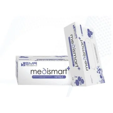 MEDISMART+ Powder Free Nitrile Examination Gloves; Box of 100