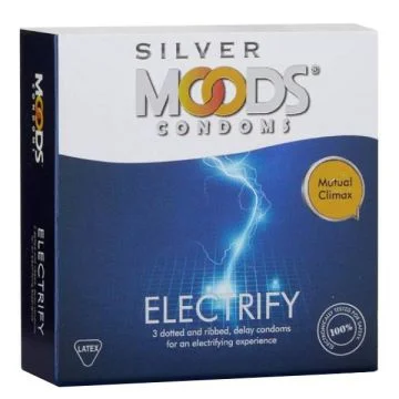 Moods Silver Electrify Condom – Pack of 3