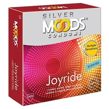 Moods Silver Joyride Condoms - Pack of 3