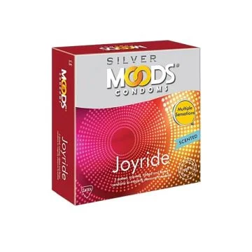 Moods Silver Joyride Condom - Pack of 3