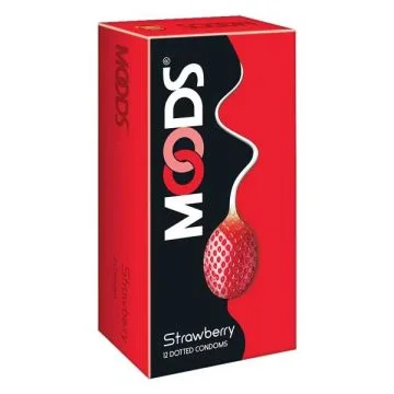 Moods Strawberry Condom - Pack of 12