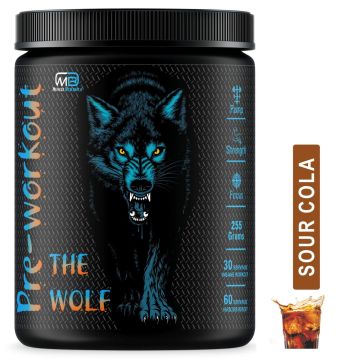Muscle Builder's The Wolf Pre-workout Energy Drink Supplement (Sour Cola) - 255g