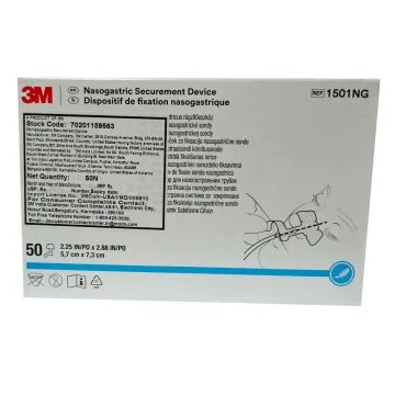 3M (1501NG) Nasogastric Securement Device (Large,5.7cmx7.3cm) - 50's Pack