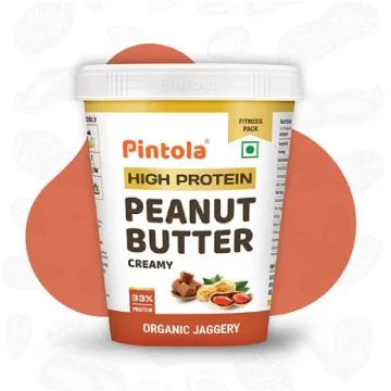 Pintola High Protein Creamy Peanut Butter (Organic Jaggery) - 1kg