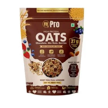 Fit Pro High Protein Oats (Chocolate Mix Nut&Berry) - 800g
