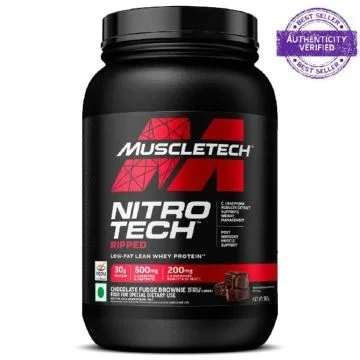 MuscleTech Nitro-Tech Ripped Whey (Chocolate Fudge Brownie) - 907g