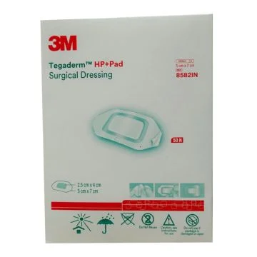3M Tegaderm (8582) HP+Pad Film Dressing with Non-Adherent Pad (5cmx7cm) - 50's Pack