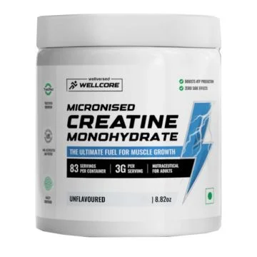 Wellcore Creatine Monohydrate (Unflavoured) - 100g