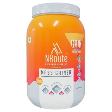 NRoute Mass Gainer (Banana Vanilla Custard) - 1kg