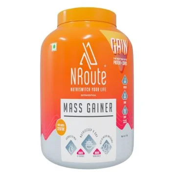 NRoute Mass Gainer (Double Chocolate) - 3kg