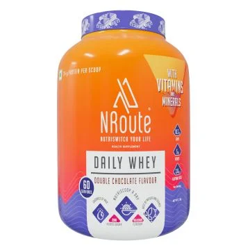 NRoute Daily Whey Protein (Double Chocolate) - 2kg