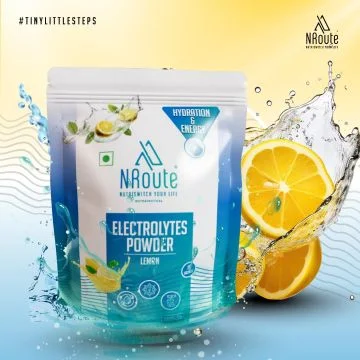 NRoute Electrolytes Power Sachet (Lemon) - Pack of 15