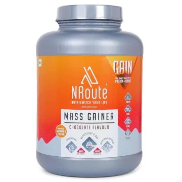NRoute Mass Gainer (Double Chocolate) -  5kg