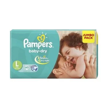 Pampers Baby Diaper Dry Pants (L) [Jumbo Pack] – Pack of  60