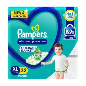 Pampers Anti Rash Blanket Baby Diaper (XL) – Pack of 32