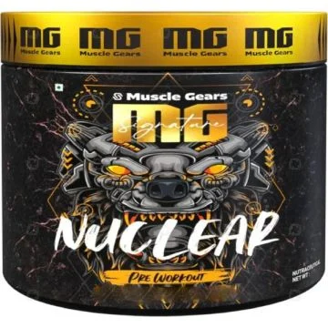 Muscle Gears Nuclear Preworkout Supplement (Blue Lagoon) - 330g