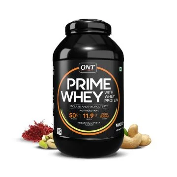 QNT Prime Whey Isolate and Hydrolysate (Kesar Kaju Pista) - 1kg