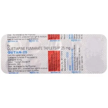 Qutan 25 mg Tablet - Strip of 10
