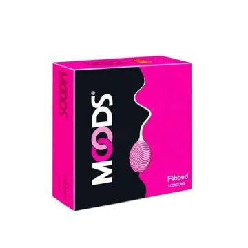 Moods Premium Ribbed Condom - 3's Pack