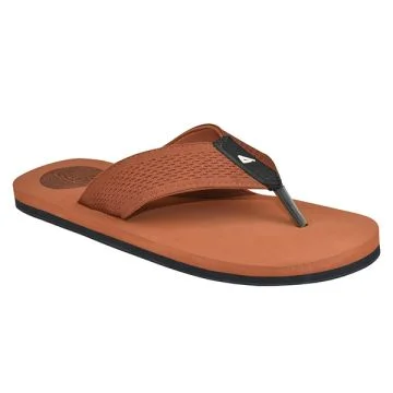 Ortho Cheer (AO2007) Men's Tan Orthopedic & Diabetic Friendly Super Soft, Lightweight & Comfortable Slippers (Pair)