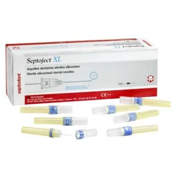 Septodont Septoject XL Sterile Siliconised Dental Needles - 100's Box