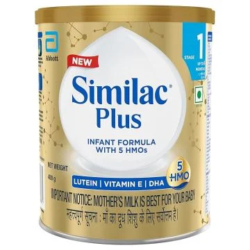 Similac Plus Stage 1 Infant (Up to 6 Months) Formula (Tin) - 400g