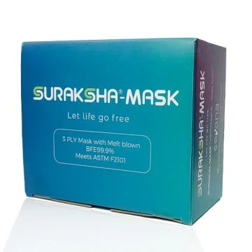 Suraksha 3ply Face Mask- Box of 2000