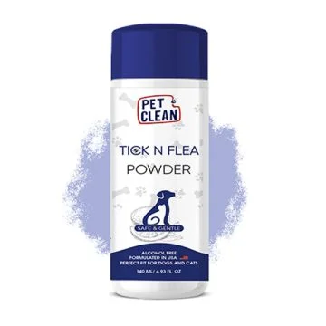 Pet Clean (PCATP140) Pet Tick N Flea Powder - 140gm