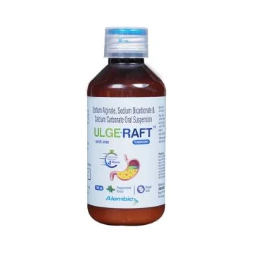 Ulge Raft Peppermint Flavour Sugar Free Oral Suspension - 150 ml