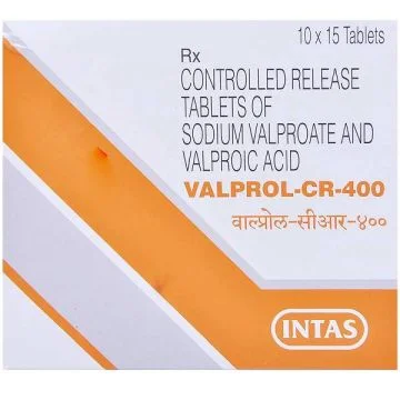 Valprol CR 400 mg Tablet - Strip of 15