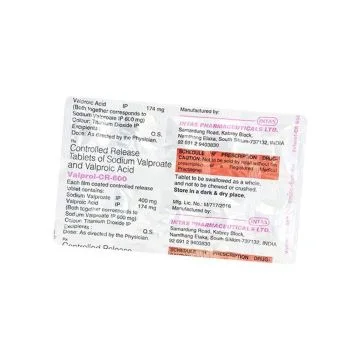 Valprol CR 600 mg Tablet - Strip of 10