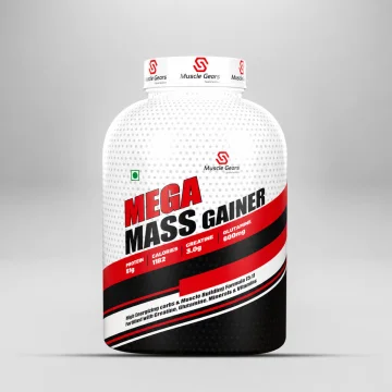 Muscle Gears Mega Mass Gainer (Fresh Classic Coffee) - 907g
