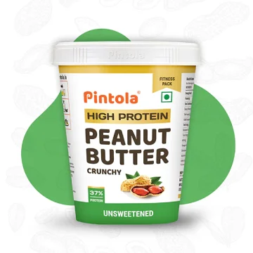 Pintola High Protein Crunchy Peanut Butter (Unsweetened) - 510g