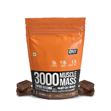 QNT 3000 Muscle Mass Weight Gainer (Belgian Chocolate) - 908g